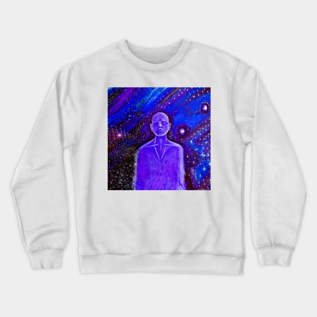 The Cosmic Man Crewneck Sweatshirt by soulfulprintss8